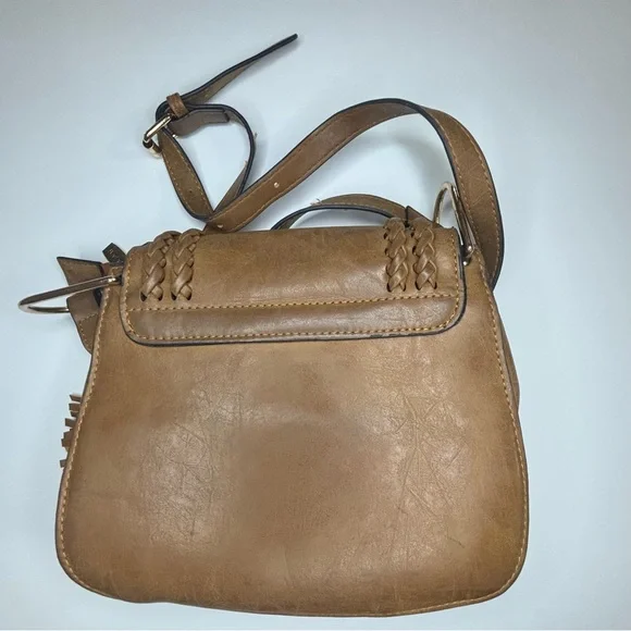 BEI BAO BAO Tom Clovers Brown Faux Leather Tassel Shoulder Bag - Picture 2 of 9